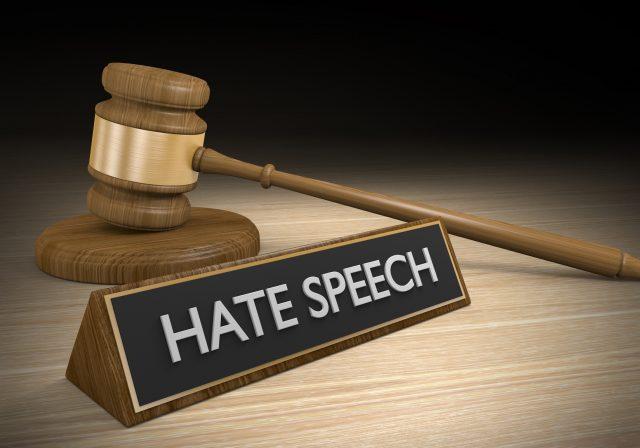 Laws against hate speech and other inciteful language, 3D rendering